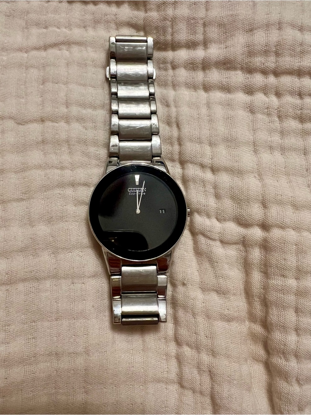 Citizen Axiom Eco-Drive silver watch